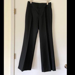 Vintage wool/silk blend black Banana Republic pants in wide leg, size 8.